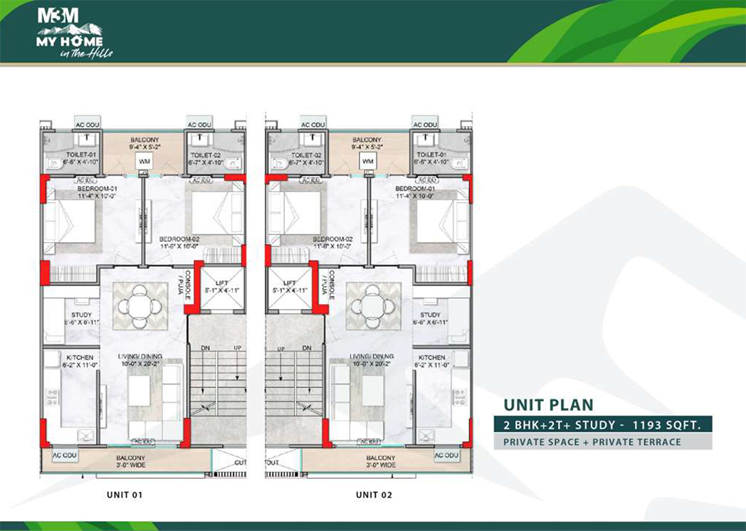 M3M Antalya Hills Floor Plan