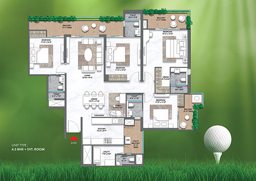 M3M Golf Hills Floor Plan