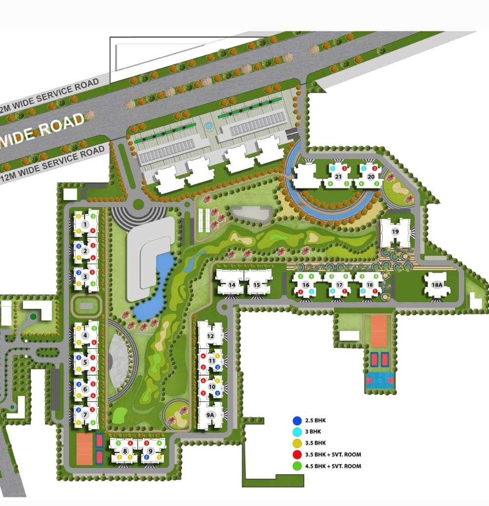 M3M Golf Hills site plan