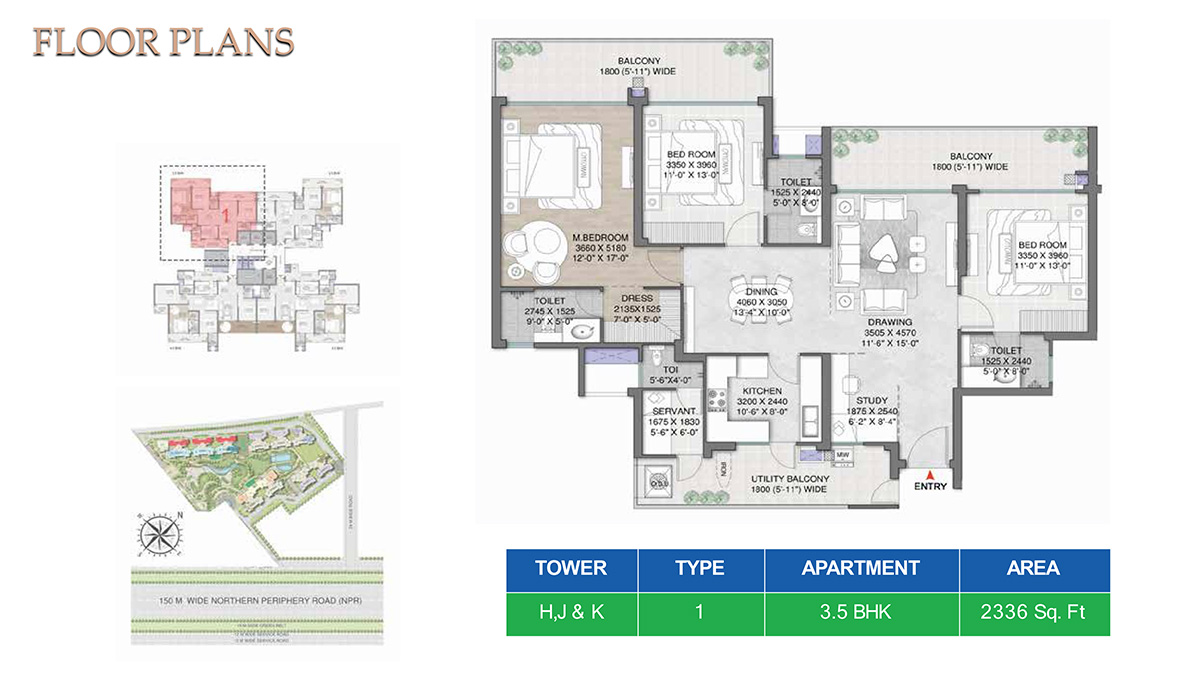 M3M Mansion Floor Plan