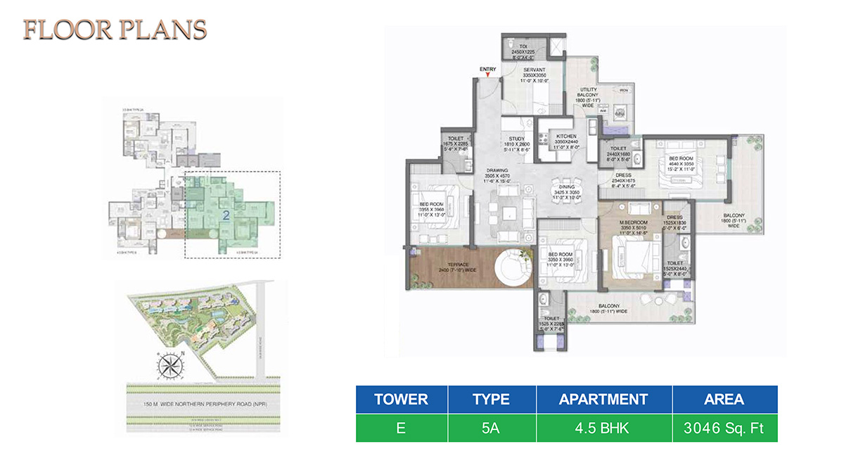 M3M Mansion Floor Plan