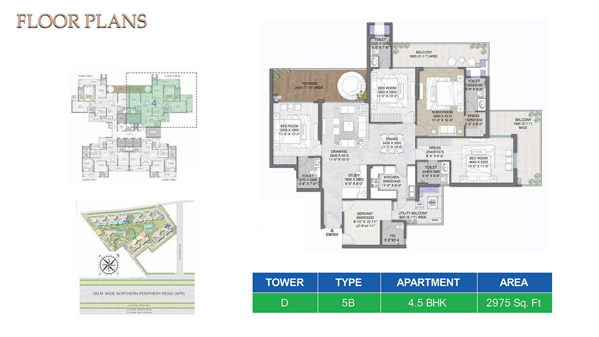 M3M Mansion Floor Plan