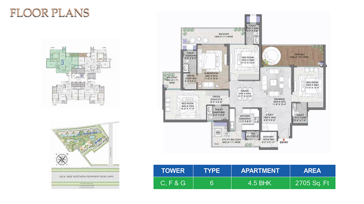 M3M Mansion Floor Plan