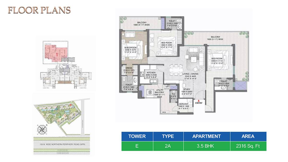 M3M Mansion Floor Plan