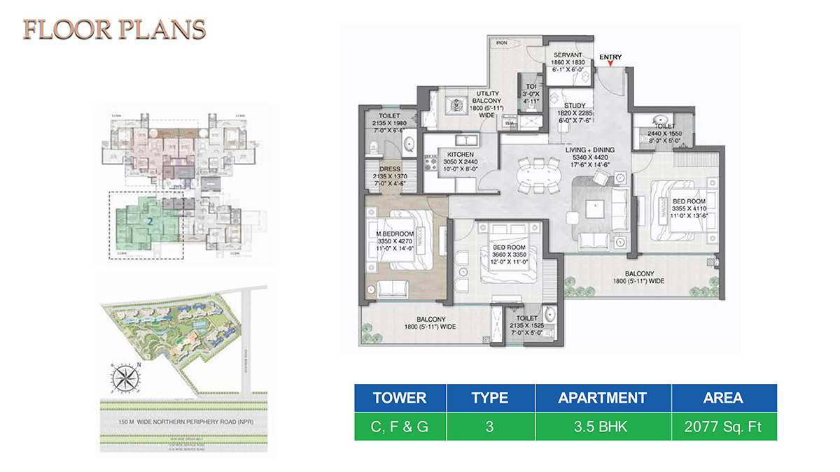 M3M Mansion Floor Plan