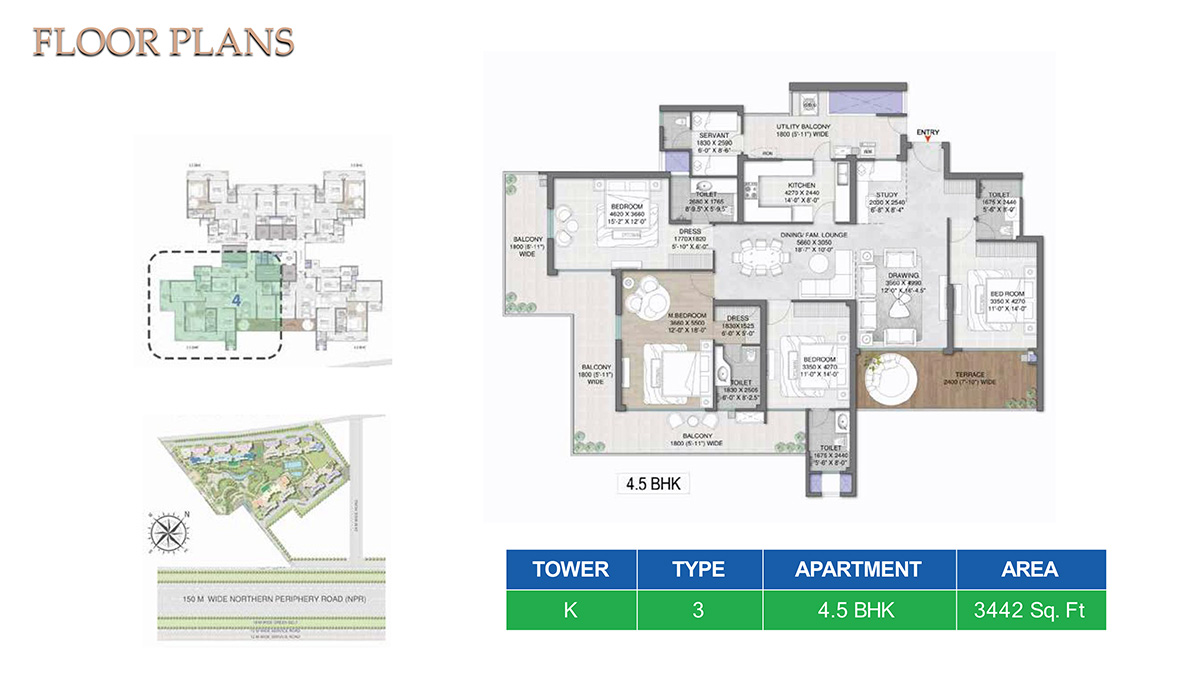 M3M Mansion Floor Plan