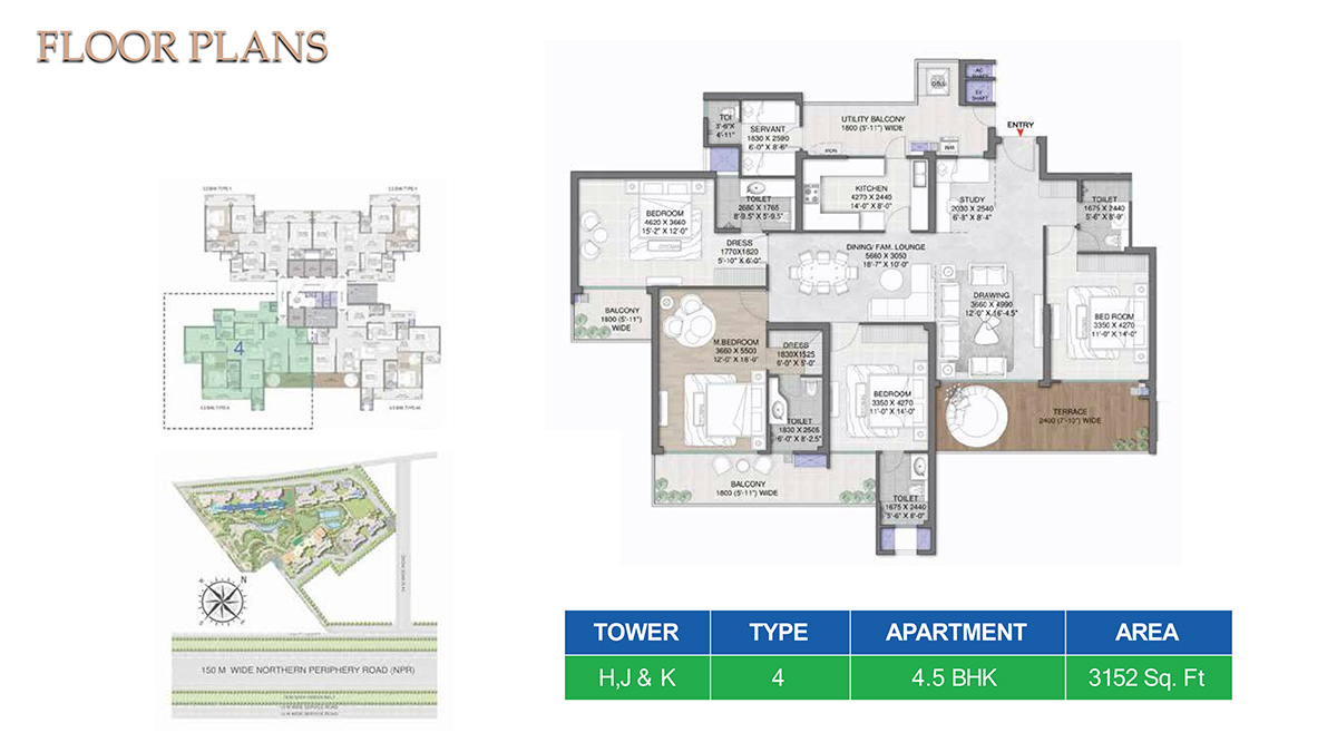 M3M Mansion Floor Plan