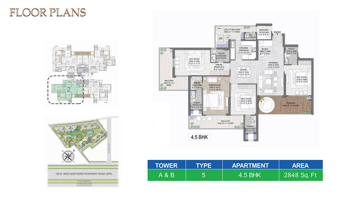 M3M Mansion Floor Plan